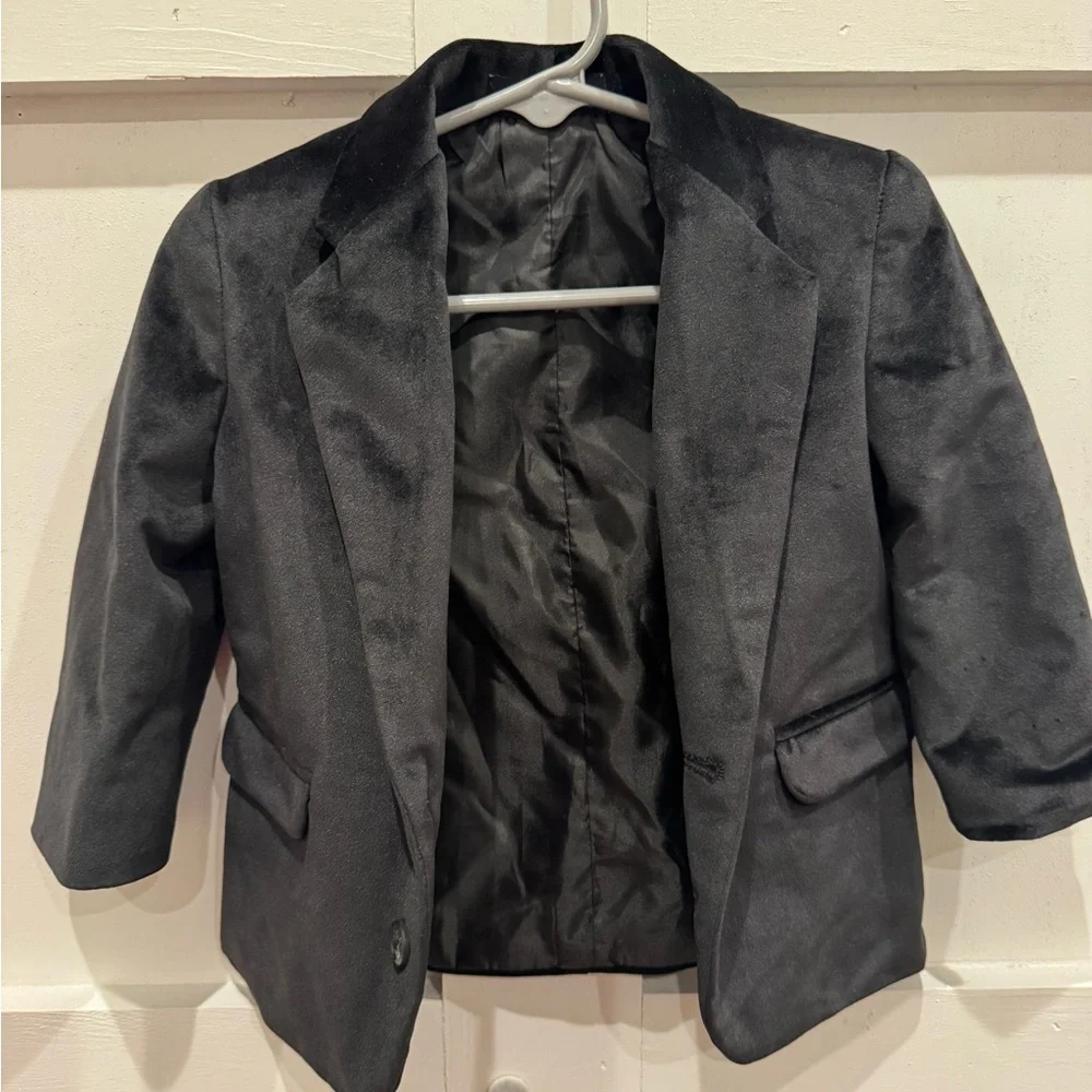 Nautica Kids Black Velvet Blazer